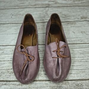 Miss Mooz Rose Pink Soft Leather Ballet Flats Size 39